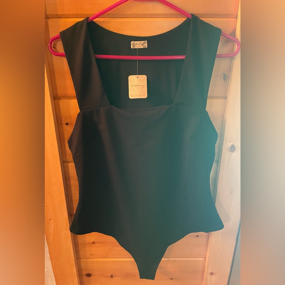 Free People black large bodysuit NWT